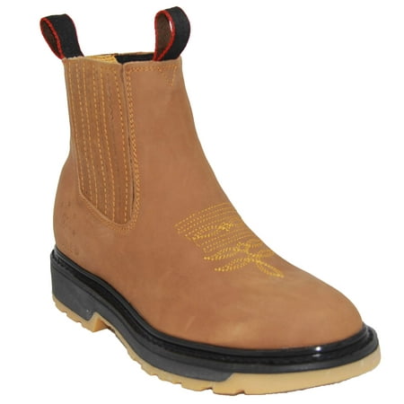 

The Western Shops Leather Short Ankle Soft Toe Work Boot