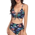 thumbnail image 1 of Traje De Baño, Traje De Baño De Mujer De 2 Piezas De Cintura Alta Con Estampado Bonito En La Parte Delantera Para La Playa ANGGREK Otros, 1 of 7