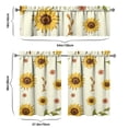 thumbnail image 6 of Floral Vintage Curtains 36 Inch Short - 3 Panel Boho Farmhouse Set with Rustic Wildflowers, Rod Pocket, 6 of 6