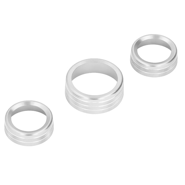 Air Conditioner Switch CD Button Knob Cover Trim Aluminium Alloy Replacement for Superior Material Upgrade Unique Decor Style Simple Install for 2015-2019 Interior