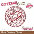 thumbnail image 2 of CottageCutz Elites Die-Merry Christmas Filigree 3"X3", Pk 1, CottageCutz, 2 of 2
