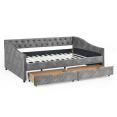thumbnail image 6 of Tcbosik Full Size Daybed with Drawers, Upholstered Sofa Bed, Wood Bed Frame, Space Saving, Grey, 6 of 9