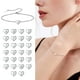 thumbnail image 4 of Silvora Pulsera de corazón inicial Pulseras de dijes Pulseras de cadena de plata de ley 925 para mujeres Adolescentes Niñas - Letra A Silvora Joyas con letras iniciales, 4 of 8