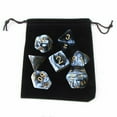 thumbnail image 2 of Set of 7 Polyhedral Dices Toys D8 D10 D12 D20 with Pouch for DND Role Playing RPG Board Game Classroom Accessories , Black, 2 of 8
