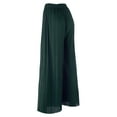 thumbnail image 2 of Made by Johnny Women's Pleated Wide Leg Pants with Elastic Waist Band L GREEN, 2 of 6
