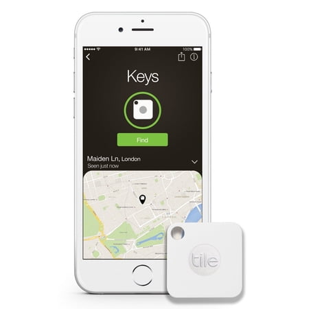 Tile Mate Key & Phone Finder Bluetooth Tracker - Water-Resistant, 150 Ft, 1