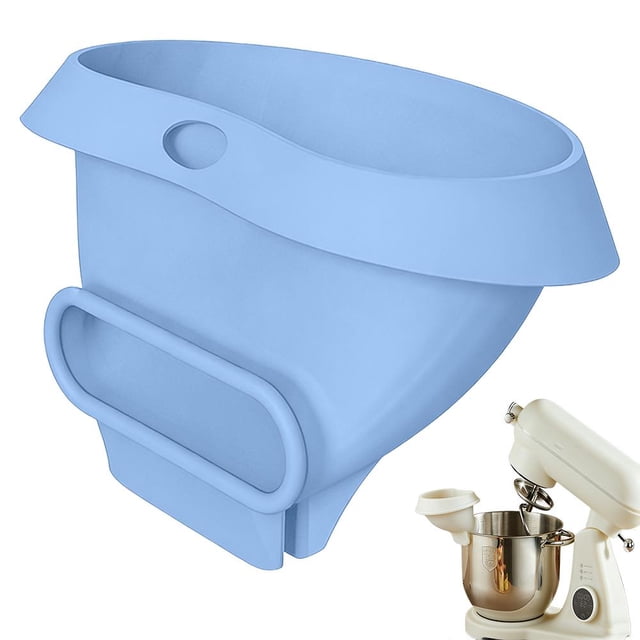 Flour Funnel, Anti-Splash Attachment for Tilt-Head Stand Mixer, Prevents Overflow and Mess for Clean Kitchen Counter, Dishwasher Safe No-Mess Baking Tool, Easy Pour Accessory