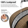 thumbnail image 5 of Insulated Lunch Bag for Women, Floral Print Oxford Fabric Lunch Box, Leakproof Thermal Cooler Tote for Work, School & Picnic, Leopard Animal Print, 5 of 5