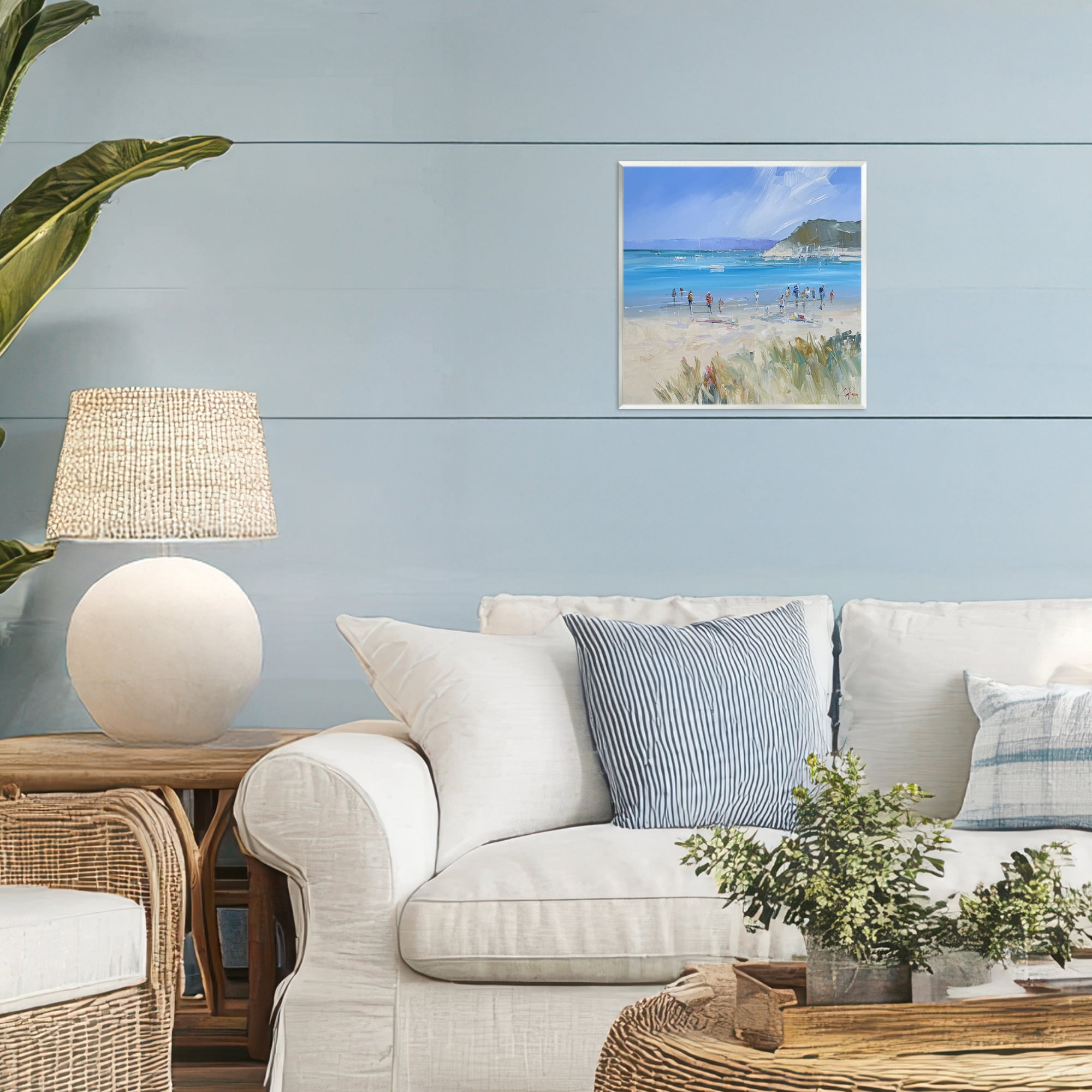 Stupell Industries Summer Sorrento Beachgoers Wall Plaque Art, design by Craig Trewin Penny
