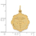 thumbnail image 5 of 14K Yellow Gold Rn Registered Nurse Disc Charm (25 X 15) Made In United States c1785, 5 of 6