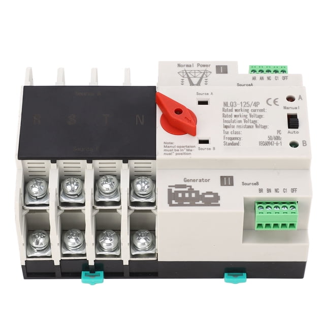 Interruptor de transferencia automática Bling Bling 4P 80 A PC CA 110 V