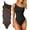 Black Coffee Tealeaf, variant on Women's 3 Piece Bodysuits Sexy Ribbed One Shoulder Sleeveless Exercise Bodysuits