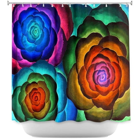 Shower Curtains – DiaNoche Designs – Joyous Flowers II Shower Curtains – DiaNoche Designs – Joyous Flowers II