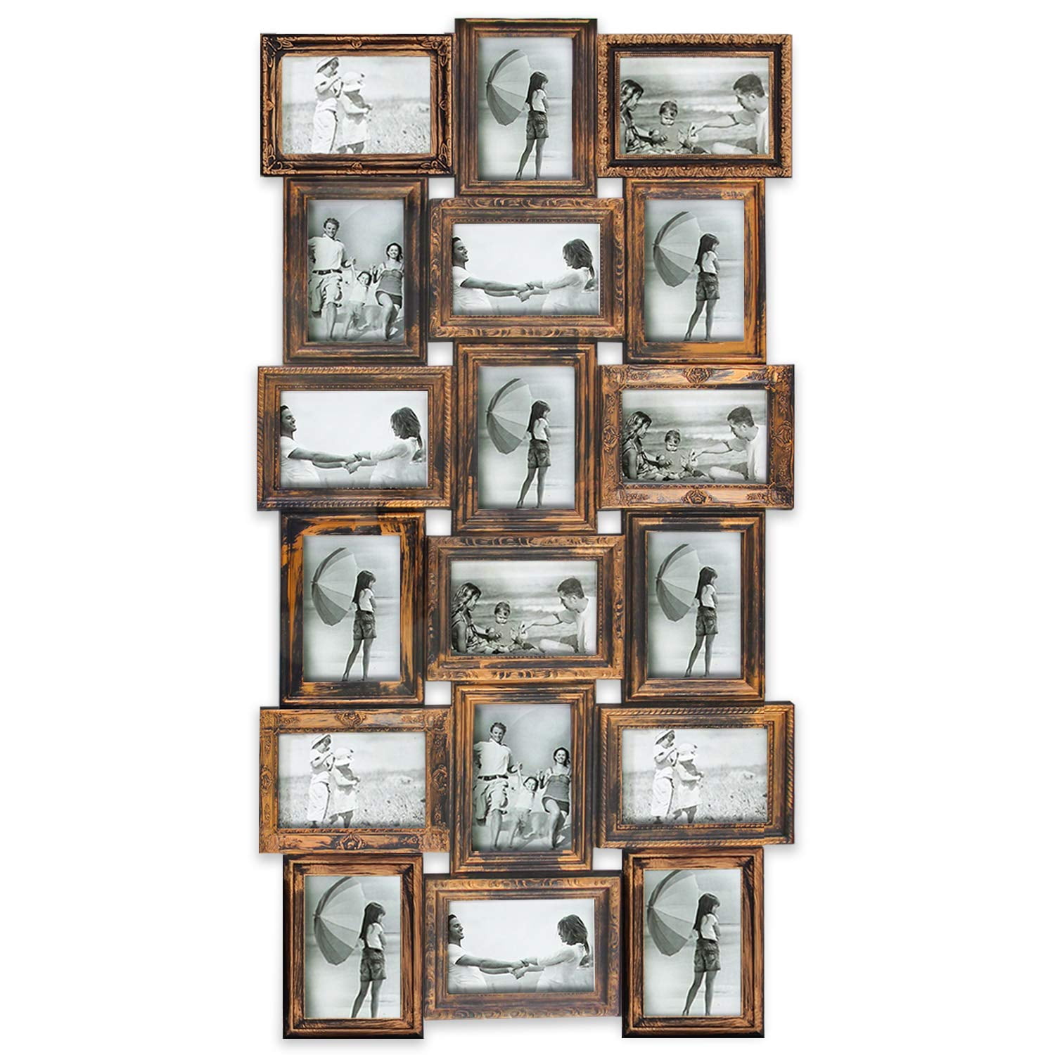 Photo Frame Picture Frame 18 Piece Gallery Collection Classic Style Wall Hanging Decor Set, 6x4