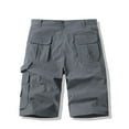 thumbnail image 5 of Mens Gray Cargo Shorts, Rugged Multi - Pockets, Durable, Summer Hiking & Adventures, 5 of 6
