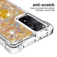 thumbnail image 3 of Funda para Xiaomi Redmi Note 11 Pro 5G/4G con Brillo Líquido Flotante, Purpurina, Parachoques y Anillo Giratorio Soporte, 3 of 5