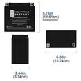 thumbnail image 2 of Batería para moto Mighty Max Battery YTX14-BS 12 V 12 AH, 2 of 6