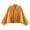 Yellow, variant on Womens Bomber Jacket Faux Suede Solid Color Pleated Streetwear Outerwear Oversized Long Sleeve Lapel Crop Jacket