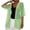 Light Green, variant on Womens Sheer Kimono Cardigan Short Open Front 3/4 Sleeve Chiffon Duster(Red,S)