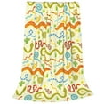 thumbnail image 2 of Zufioo Cartoon Snake8 Fleece Blanket Queen Size,Plush Bed Blanket,Ultra Soft Throw Blanket,Plush Fuzzy Cozy Blanket Perfect for Bed,Couch-40"x30", 2 of 7