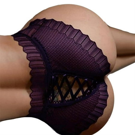 

SHerrylily Women Lace-up Hollow Out Underwear Briefs