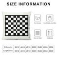 thumbnail image 6 of Black and White Art Design Checkered Style Decorative Throw Pillow Cover Cushion Case for Sofa Couch Housewarming Gift Home Decor, 6 of 6