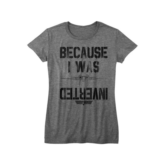 Top Gun 1980s Military Fighter Jet Action Movie Inverted Womens T-Shirt Tee