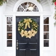 thumbnail image 4 of Navidad Corona De Puerta Delantera Con Nudo De Lazo Decoraciones Navideñas Para Fiestas Navideñas Advancent HA043618-02, 4 of 6