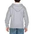 thumbnail image 2 of Gildan Sweat à Capuche Zippé Complet pour Enfants, Gris Sport, Petit, 2 of 2