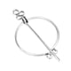thumbnail image 2 of Broches vikingos vintage, alfileres para capa, chal, bufanda medieval, broches, joyería Plata, 2 of 9