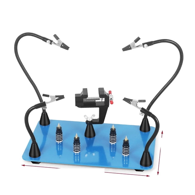 Magnetic Flexible Arm Soldering Third Hand PCB Holder With 360 ° Rotating Hot Air Gun Stand Welding Workbench ,Easy to Use