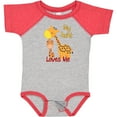 thumbnail image 3 of Inktastic My Aunt Loves Me Giraffe Boys or Girls Baby Bodysuit, 3 of 5