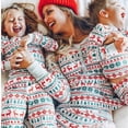 thumbnail image 2 of Christmas Pyjamas for Family Mother Father Kids Matching Outfit Elk Print 2 Pieces Suit Sleepwear Baby Romper Xmas Family Look, 2 of 4