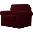thumbnail image 1 of CHUN YI Stretch Checks Spandex Sofa Cover Separate Backrests Cushions Cover Slipcover, 1 of 5
