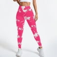 thumbnail image 6 of enyan Leggings for Women Skin Friendly Breathable Butt Lifting Anti Cellulite Leggings for Women（Hot Pink,XL）, 6 of 6