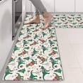 thumbnail image 2 of Kitchen Rugs Sets Of 2,Beige Christmas Dinosaur Pattern Anti Fatigue Kitchen Mat Rugs Non Slip Washable,Decorative Kitchen Floor Mats for Kitchen,Sink,Laundry,17"X47", 2 of 5