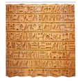 thumbnail image 3 of Ambesonne Egypt Shower Curtain, Hieroglyphs Composition, 69"Wx84"L, Pale Orange Amber, 3 of 5