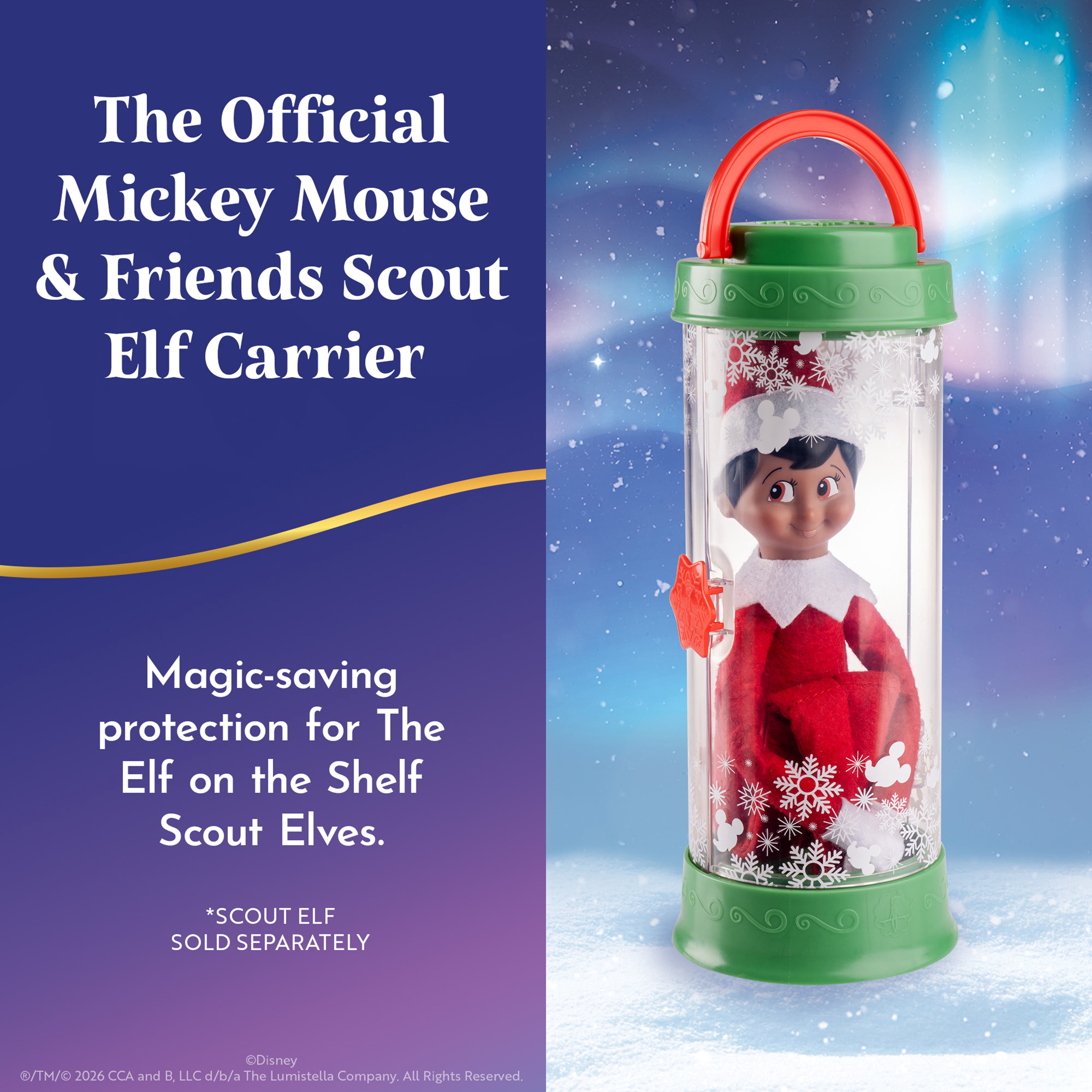 The Elf on the Shelf Disney Mickey & Friends Scout Elf Carrier - Scout Elf Not Included
