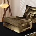 thumbnail image 5 of Erosebridal Spooky Witch Zipper Queen Comforter Set with Fitted Sheet and 2 Pillowcases, Halloween Vintage Moon Zipper Bedding Set for Boys Girls, Sepia Brown, Black Reversible, 5 of 7
