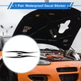 thumbnail image 2 of Ofertas Únicas 1 Par de Calcomanía de Patrón de Llama para Parachoques de Auto Vinilo Impermeable Negro Motocicleta Ventanas Computadoras Portátiles Maletas Sticker de Bloqueo de Rasguños 161x28cm, 2 of 6