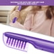 thumbnail image 4 of Peine desenredante eléctrico Fugacal Mojado seco de doble uso para cabello largo rizado púrpura, 4 of 6