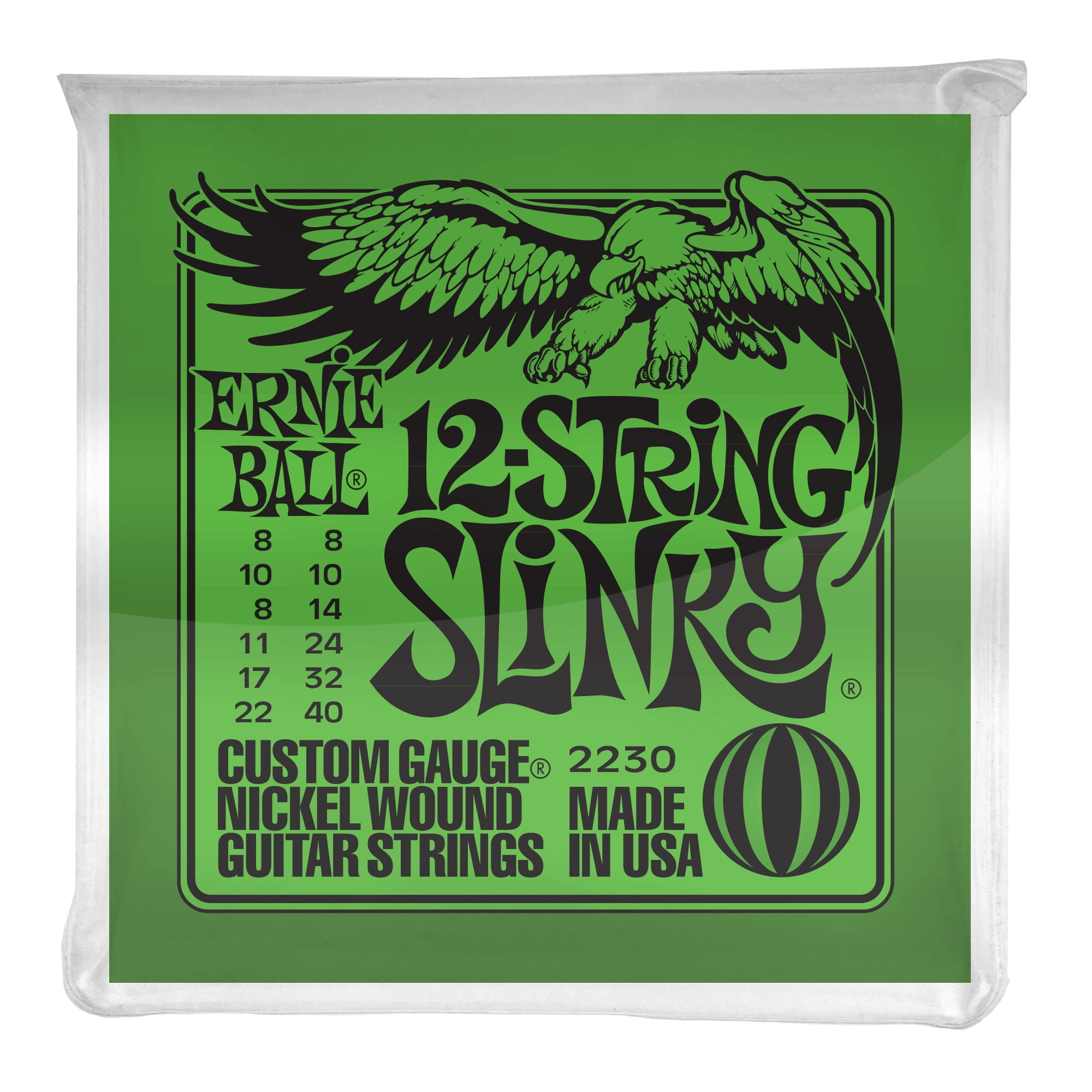 Ernie Ball 2230 Nickel 12String Slinky Electric Guitar Strings