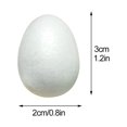 thumbnail image 2 of 10 Uds. Huevos de espuma de Pascua sólidos blancos para niños, guardería, educación preescolar, huevos de espuma de poliestireno hechos a mano DIY, espuma, 2 of 9