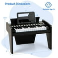 thumbnail image 3 of Costway 25 Keys Digital Piano with Music Stand,Teaching Mode,Lighted Keys, Adjustable Speed Black, 3 of 10
