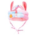 thumbnail image 2 of Protección para La Cabeza Del Niño Sombrero Duro Casco para Caminar para Bebés Sombrero Duro Sombrero de Seguridad de Algodón Antichoque - Rosado Sunnimix casco protector de bebé, 2 of 6