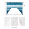 thumbnail image 5 of Blue White Ombre Swag Valances for Windows, Small Curtains Drapes, Modern Gradient Abstract Aesthetic Kitchen Window Curtains Over Sink Window Treatment Valance for Bedroom/Bathroom 56"x36", 5 of 5