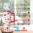 thumbnail image 3 of Love Tumbler 40 Oz Valentine Heart Tumbler With Handle,Valentine''s Day Coffee Travel Mug Cup Water Bottle,Heart Decor,Valentine''s Gifts for Wife Girlfriend Bride, 3 of 6