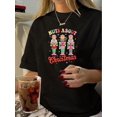 thumbnail image 1 of Camisetas divertidas para mujer, con estampado de animales, manga corta, cuello redondo, para verano, casual, holgadas, ligerasChristmas Theme Print Sports T-shirt, Fashion Short Sleeve Round Neck C, 1 of 7