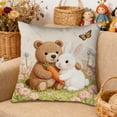thumbnail image 6 of Fwttom 18x18 Pillow Covers, Imitation Embroidery Pillow Cases, Simulated Cute Pet Animals Printed Throw Pillow Covers 18x18 for Holiday Sofa Cushion Cover, Multicolor, 6 of 7