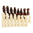thumbnail image 2 of BELOVING 32 Pieces Wooden Chess Pieces for Chess Board Games Checkers Game Chessboard M, 2 of 10
